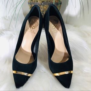 Vince Camuto Black Suede Pump;not worn; size 6 1/2